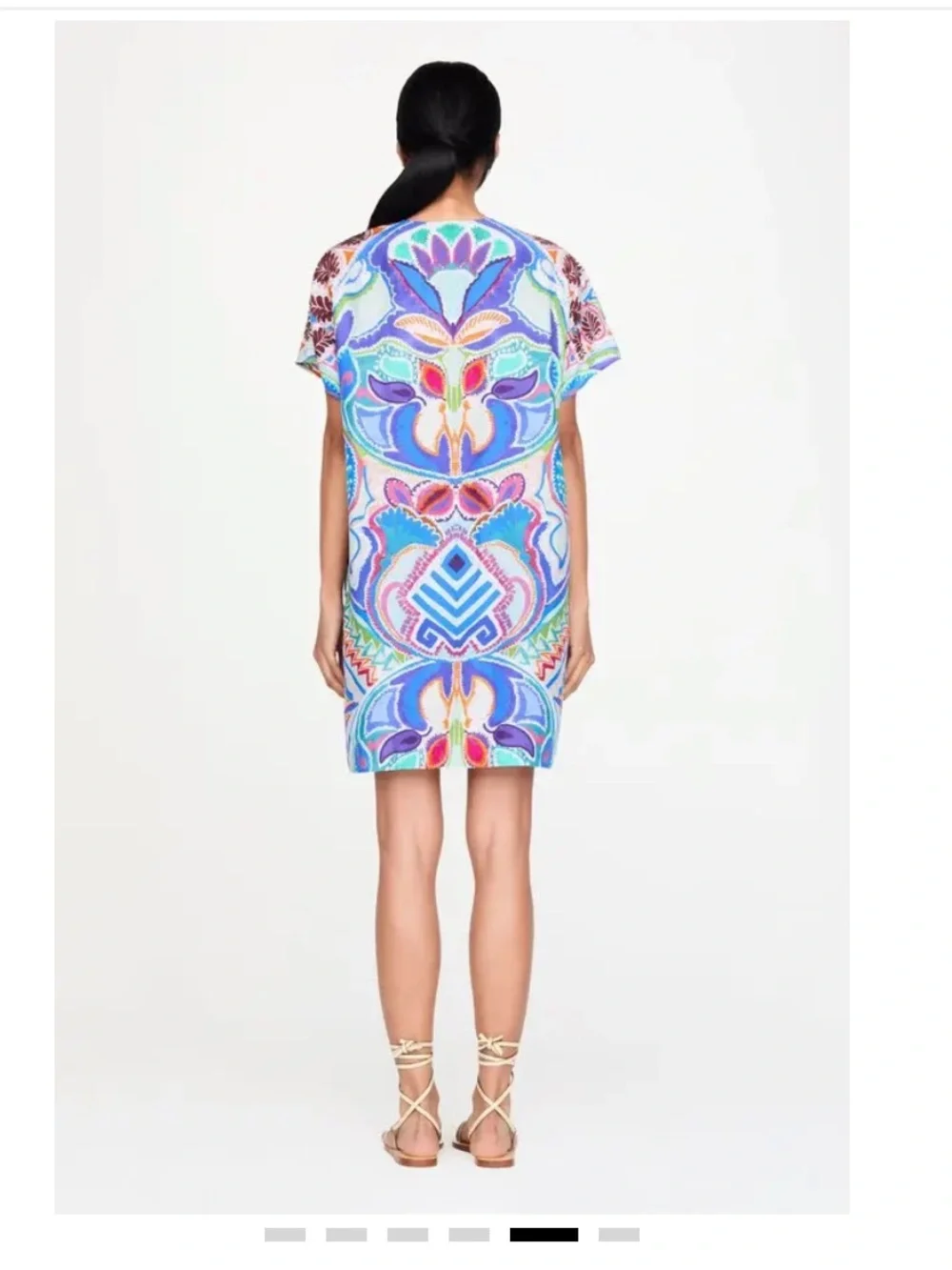 Marie Oliver Ollie Morpho Mosaic Silk Blend Mini Dress XS